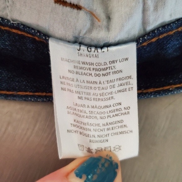 John Galt Carpenter Denim Cargo High Rise Relaxed Straight Y2K Jeans - Picture 8 of 12